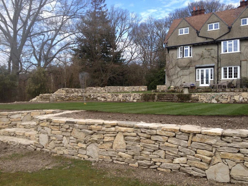 Dry Stone Walling Built New Forest