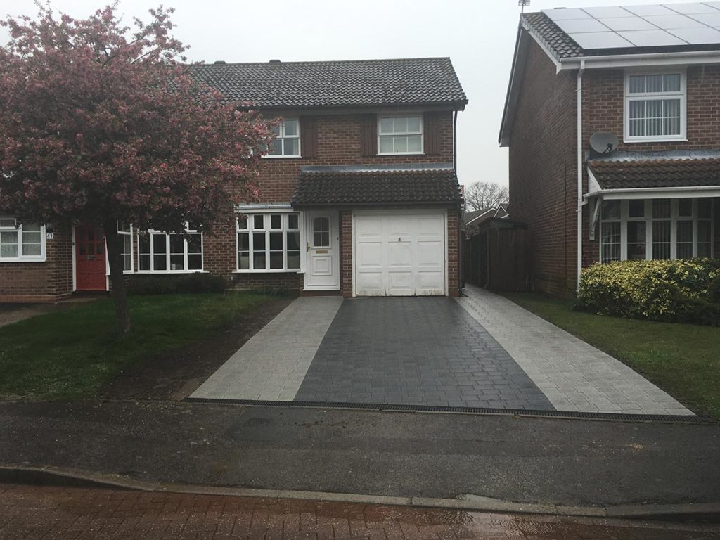 Block Paved Drive in Salisbury built by Paul Cass Landscapes